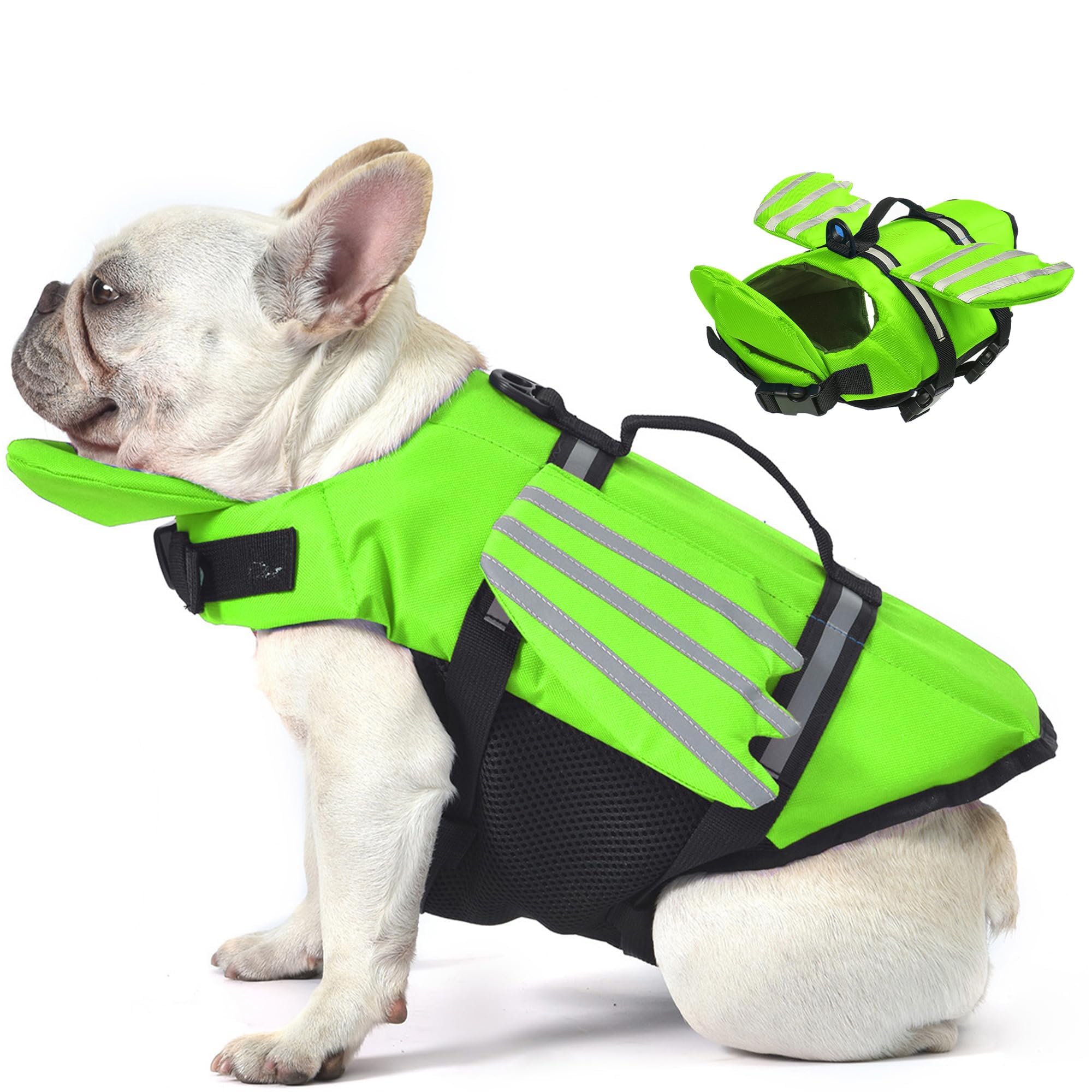 Amazon | Petglad ドッグライフジャケット、かわいい翼 調節可能な犬用